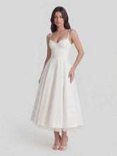 Bustier Stretch Satin Midi Dress