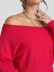 Fine-Ribbed Off-Shoulder Mini with Back Cutout Detail