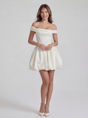 Barbiecore Off Shoulder Corset Mini Dress